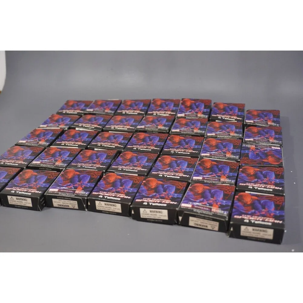 Lot of 35 The Amazing Spider-Man Temporary Tattoos Mini Boxes Party Favors Bulk